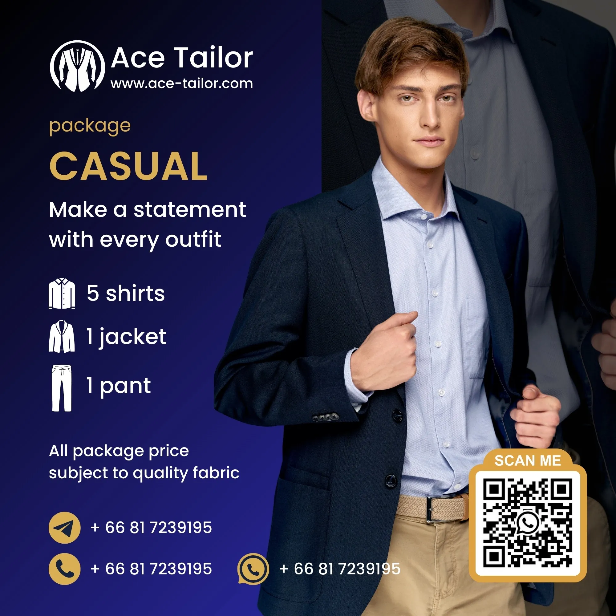 Bei Ace Tailor zeigen wir unseren Kunden deutlich unsere verschiedenen Jacken, die halb fertig sind (bevor die Ärmel angenäht werden), damit der Kunde das Futter und die Leinwand zwischen den beiden Lagen sowie die Struktur sehen kann